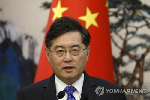 친강 중국 국무위원[EPA 연합뉴스 자료사진]